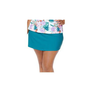 Raisins Curve Trendy Plus Size Bravo Tummy-Control Swim Skirt 14442